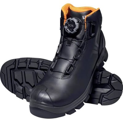 uvex 2 MACSOLE BOA 6532244 Hoge veiligheidsschoenen S3 Schoenmaat (EU): 44 Zwart, Oranje 1 paar