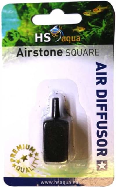 Hs Aqua Luchtsteen Blok Zwart 15x15x25 Mm
