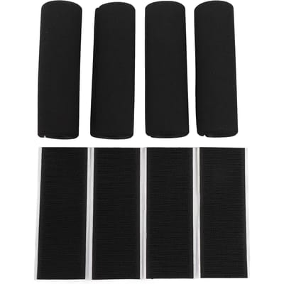 Handvat Grip Klittenbandsluiting NBR Rubber Schuim Grip Wrap Buffer Buis Cover Pad voor Fitness Thuis black