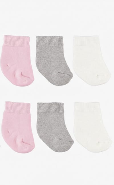 Set van 6 paar babysokken meisjes - Baby sokjes