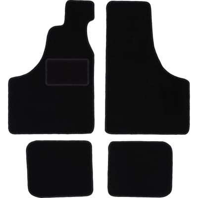Zwarte veloursmatten voor: Fiat 126P n.v.t. (1973-2001)