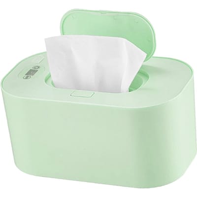 Baby Doekjes Verwarmer Draagbaar USB Temperatuurregeling Veelzijdige Baby Vochtige Doekjes Verwarmer Dispenser voor Thuis Buiten Reizen Groen groen