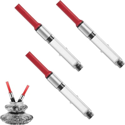 Set van 3 vulpennen met inktconverter en plugconverter, geschikt voor Z28, geen inktbreuk of lekkage, ideaal voor schrijfliefhebbers