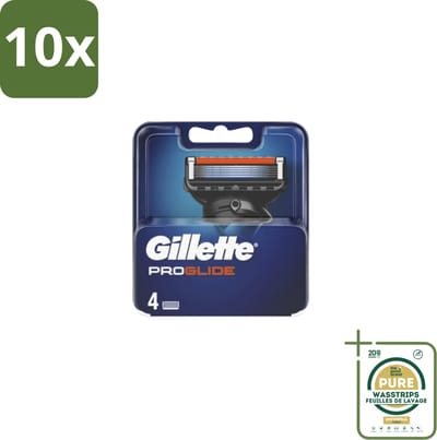 10 x Gillette - Fusion5 ProGlide – Scheermesjes – Navulmesjes – 4 Mesjes - Grootverpakking - Scheermesjes - Scheren - Scheren Mesjes - Scheren Voor Mannen - Scheren Voor Gezicht