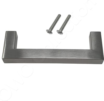 Design handgreep deurgreep greep voor kast - lade - laatje - deur - keukenkastje | handgrepen | grepen | RVS | 10,7cm | geborsteld staal mat zilver