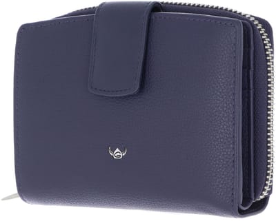Golden Head Leren portemonnee Madrid RFID Protect Kombischeintasche mit Riegel 1438 Blau donkerblauw