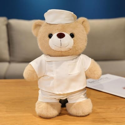 30cm Dokter Verpleegster Afstudeerbeer Pluche Speelgoed Cartoon Cosplay Pop Zacht Huisdecoratie Cadeau Voor Kinderen Jongens Meisjes about 30cm