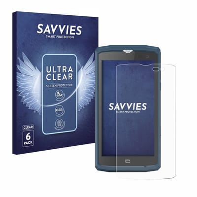 Savvies - Screenprotector voor Crosscall Core X3 - Folie Beschermfolie transparant 6 Stuks