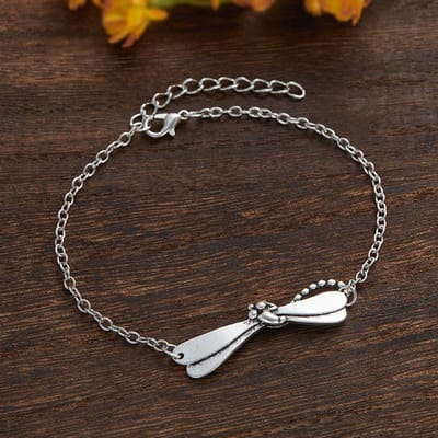 Mode Retro Sieraden Dames Armband Decoratie Libelle Armband Legering Sieraden Libelle Armband Herdenkingssieraden Cadeaus black