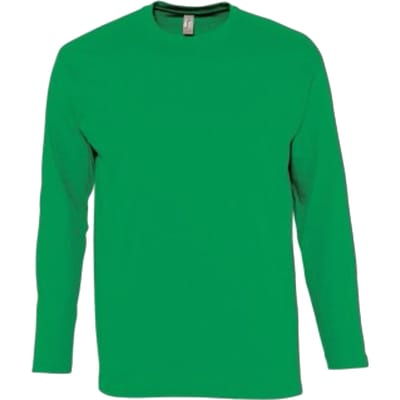 SOLS Heren Monarch T-Shirt met lange mouwen (Kelly Groen)