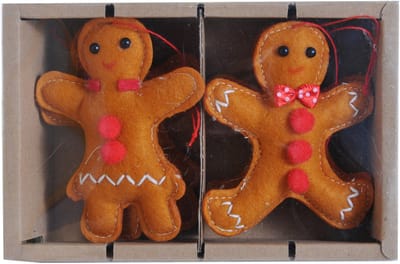 HOGEWONING BV - 4 peperkoekhangers 10 cm voor kerstboom