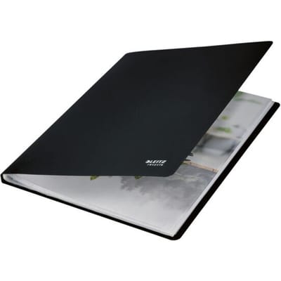 Leitz Recycle Showalbum A4 - 40 Hoezen - 90% Pre- en Post-consumer Gerecycled Plastic - Zwart