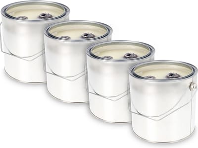 Kristen Tuinkaars in Blik – 2,5L – 4 Stuks – Brandduur 6 Uur – Ø16 cm – Buitenkaars – Tuinfakkel – Voor Tuindecoratie – Vuurblik