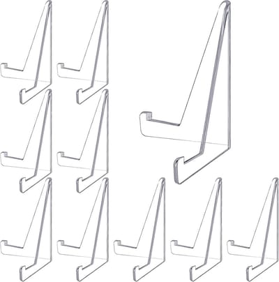 10 Stuks Transparante Kaartenstandaard - Mini Ezelstandaard voor Medailles en Munten