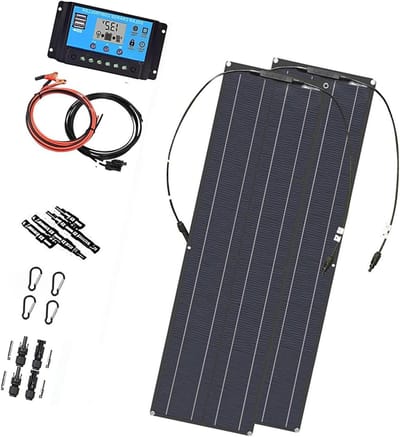 Gereedschapspanelen Set - Zonnepanelen Kit - Energie Opwekken - Polykristallijn Ontwerp - 115 x 30 cm - Meerkleurig