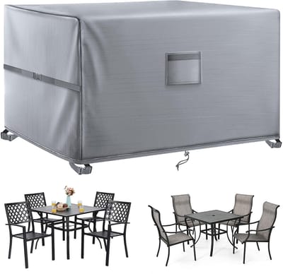 Dailygoods- Tuinmeubelhoes Waterdicht - Terrasmeubelhoes 420D - Rotan Meubelhoes - Winddicht - Anti-UV - 200 x 200 x 90 cm
