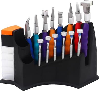 Reparatieset Brillen - Brilgereedschap - Kleine Reparaties - 14-delige Set - 14 x 8 x 6 inch - Zwart