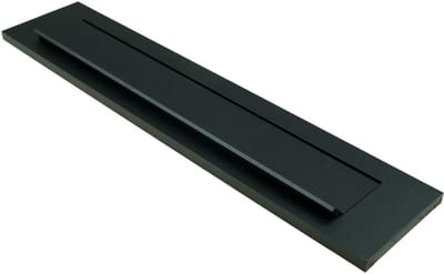 Briefplaat Klep - Deurklep Veer - Brieven Post - Inclusief Veer - 340x73mm - Zilverkleurig