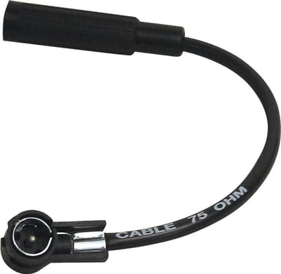 Antenne Adapter Kabel DIN naar ISO voor Auto Radio Installatie - Zwart