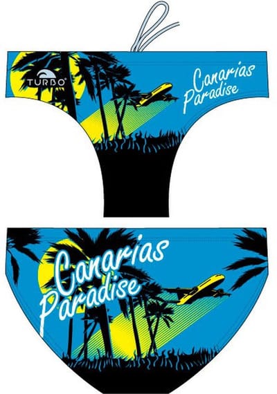 Turbo Paradise Canary Island Zwemslip Blauw,Zwart M Man