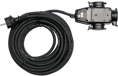 Yato YT-81162 - Verlengsnoer - 20m - 3 Stopcontacten - IP44