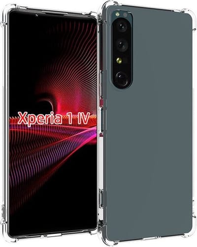 MobyDefend Hoesje - Geschikt voor Sony Xperia 1 IV - Transparante Shockproof TPU Backcover - Verstevigde Hoeken - Volledig Doorzichtig