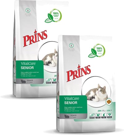 Prins Vitalcare Cat Senior Gevogelte - Kattenvoer - 2 x 1.5 kg