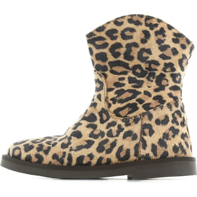 Shoesme Silouet meisjes laars - Cognac panter print - Maat 24