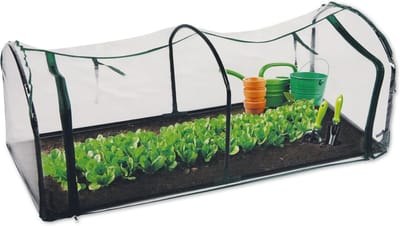 Foliekas - Kweekkas - Planten Beschermen - Ritssluiting Toegang - 130x60x50cm - Groen