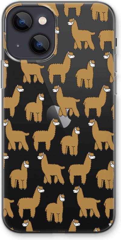 Case Company® - Hoesje geschikt voor iPhone 13 hoesje - Alpacas - Soft Cover Telefoonhoesje - Bescherming aan alle Kanten en Schermrand