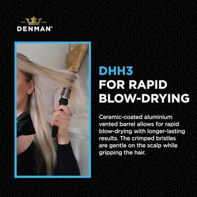 Thermo Ceramic Hot Curl Brush voor Volume en Definieerde Krullen - Roze Goud en Zwart
