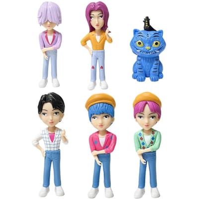Chasseuse de sorcières Squa Rumi Zoe Mira anime collection de personnages en polychlorure de vinyle NOUVEAU bibelots de bureau Cadeau du Nouvel An pour enfants blue