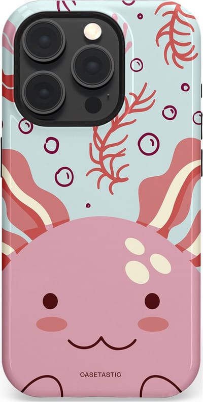 Casetastic Hoesje Geschikt voor Apple iPhone 15 Pro Magsafe - Stijlvolle Beschermende Duo-layer Case - Axolotl knuffels