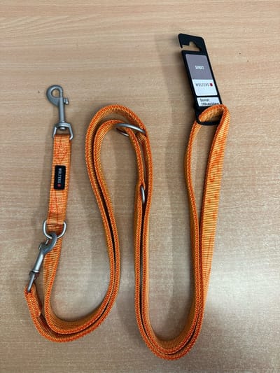 WOLTERS Cat & Dog verstelbare hondenriem Sunset Classic Maat M 200cm x 15mm Oranje
