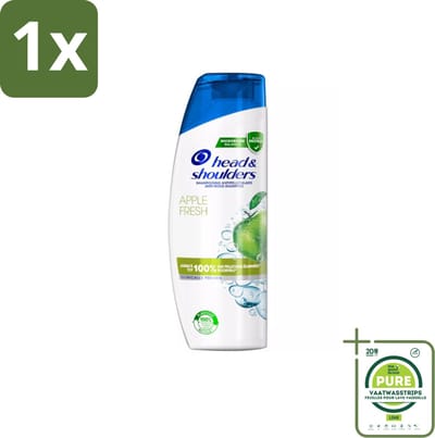 1 x Head & Shoulders - Anti-Roos Shampoo - Apple Fresh - 285ml - Anti-Roos Shampoo - Roos Shampoo - Hoofdhuidverzorging - Haarverzorging - Apple Fresh