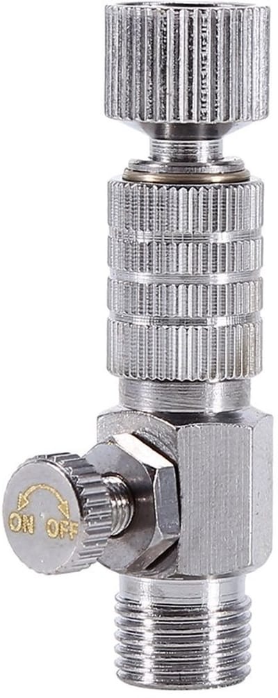 Allecto - Snelkoppeling voor airbrush-luchtslang - 1/8 inch-adapter - Kwalitatieve aansluitkoppeling - Zilver - Voor airbrushgebruik - Ideaal voor ...