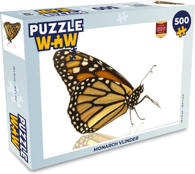Puzzel Monarch vlinder - Legpuzzel - Puzzel 500 stukjes