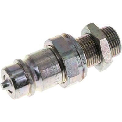 Stalen DN 12.5 Hydraulische Koppeling Insteeknippel 12 mm S Knelring Schotkoppeling ISO 7241-1 A/8434-1 D 20.5mm
