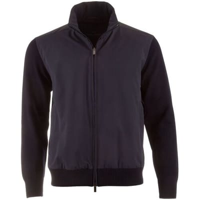 Paul & Shark Vest Shark Tag Typhoon Re4x4 Soft Cool Touch Wool Full Zip Hybrid Donker Blauw / male