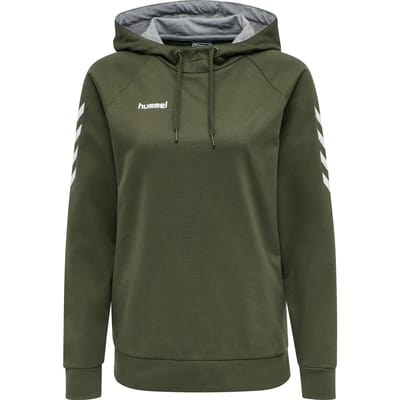 Hummel Go Cotton Hoodie Dames - Sporttruien - bruin/wit - Vrouwen