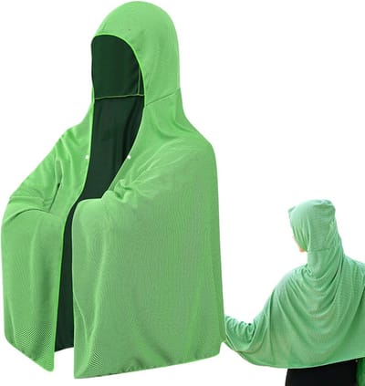 KZQ Verkoelende Capuchonhanddoek 140 Cm – Extra Grote Sneldrogende Strandhanddoek Met Uv Bescherming, Absorberend En Herbruikbaar Polyester 165 G