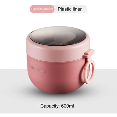 600ml Voedsel Thermische Pot Geïsoleerde Soepbeker Thermos Containers RVS Lunchbox Thermo Houdt Warm Vacuüm Beker Met Lepel