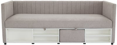 Vente-unique Bedbankje stof taupe 80 x 200 cm