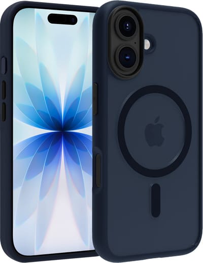 Hoesje - Geschikt voor Apple iPhone 17 - Magsafe Compatible - Sterk & Shockproof - Back Cover - Telefoon Hoes Shockproof - Shock Proof Case - Telefoonhoes - Donkerblauw