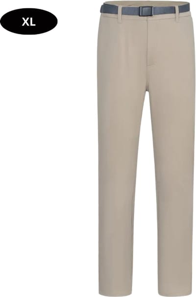 Livano Golfbroek Heren - Golfkleding - Golfen - Golf Accessoires - Nette Pantalon - Beige XL - Maat 52