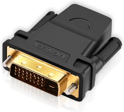 Ugreen - HDMI-adapter - - (vrouwelijk) - DVI - 24+1 - (mannelijk) - FHD - 60 - Hz - zwart - (20124)