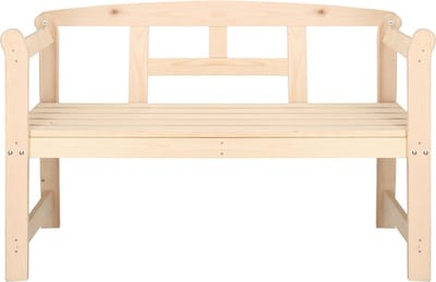 Springos Tuinbank | Tuinbankje | Zitbank Buiten | Naaldhout | 119 x 78 x 45 cm | Licht