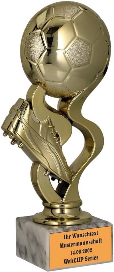 Voetbal Trofee Eresprijs - Diverse Maten en Kleuren - Graveerbaar