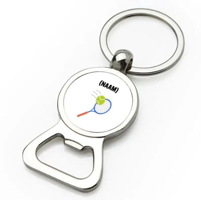 Akyol - tennis met eigen naam flesopener - Tennis - tennisser - sport - 9 bij 3 cm