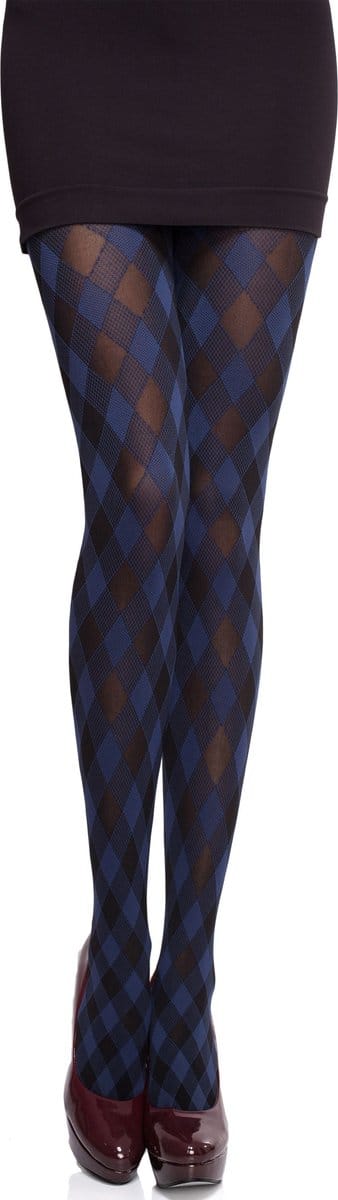 Merry Style MS-GB-317 Dames Panty - 60 DEN- Gedessineerd - 3D-technologie - Polyamide - Marine - S